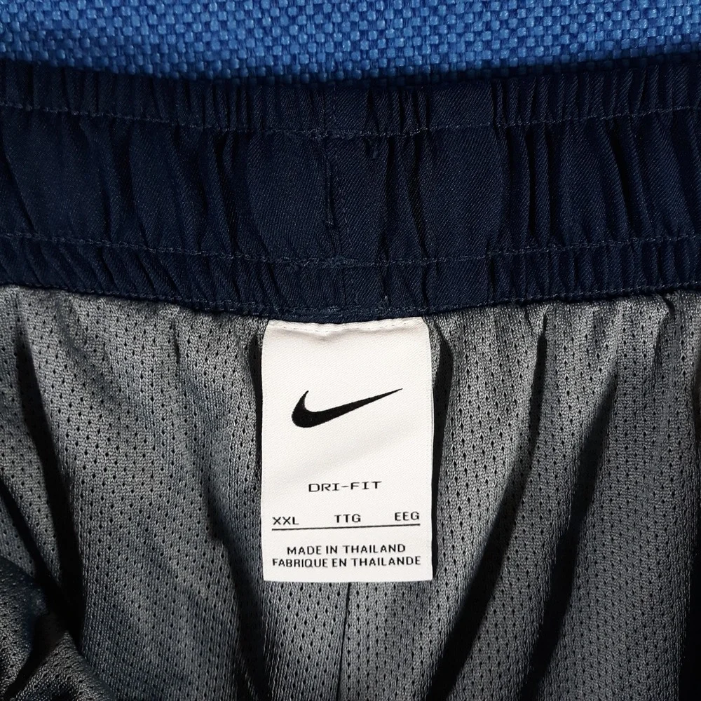 Nike Track Pants Mens 2XL Inseam 32 Dri-Fit Blue Lined Elastic Waist